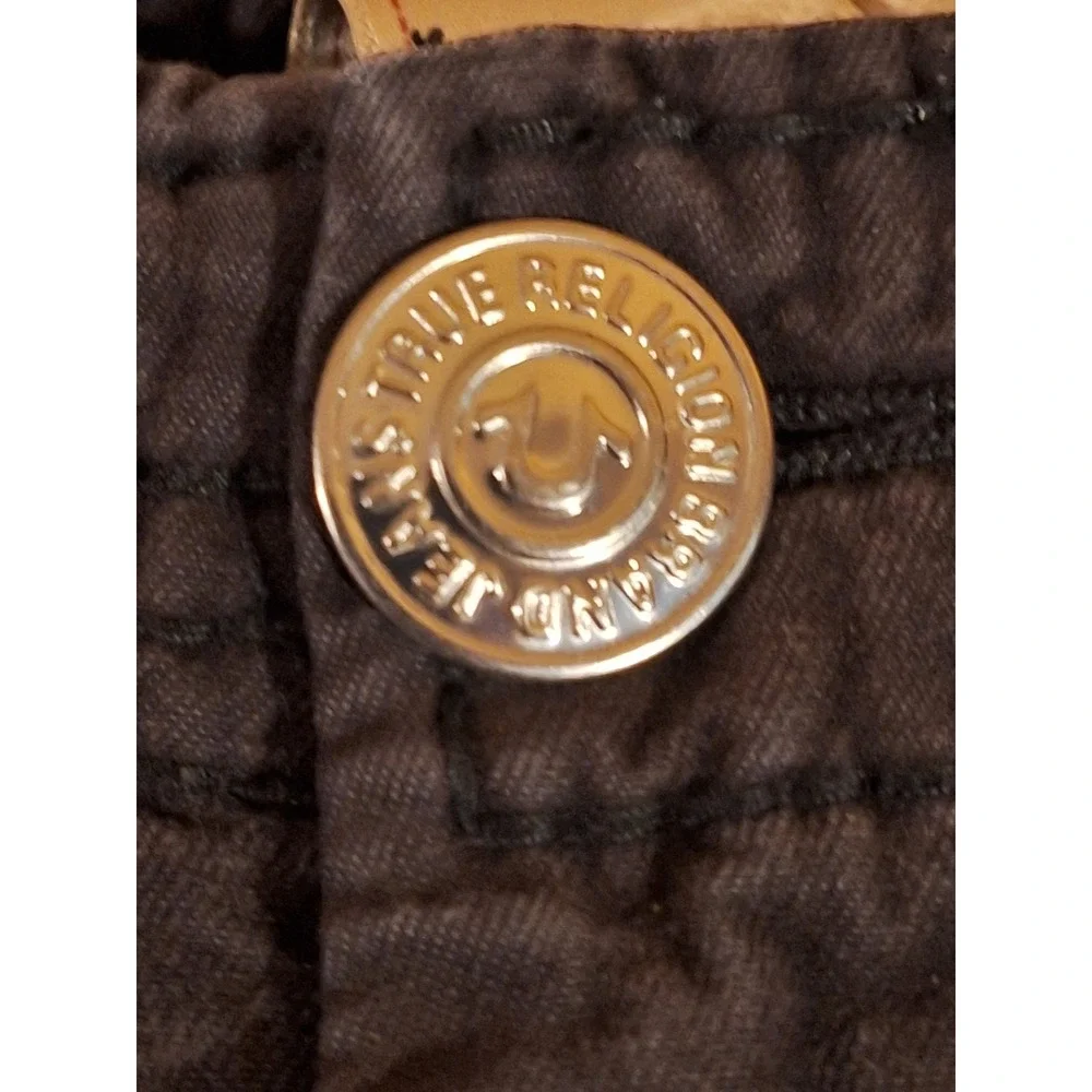 True Religion Anthony Mens Cargo Pants Size 30 Charcoal Grey Straight Drawstring